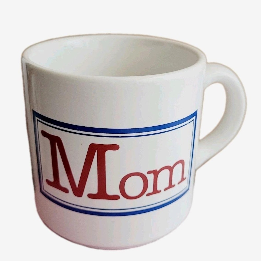 Vintage 80s Mom Mug Doug Wilson Houze Capital M Mother's Day retro diner 8-10oz.